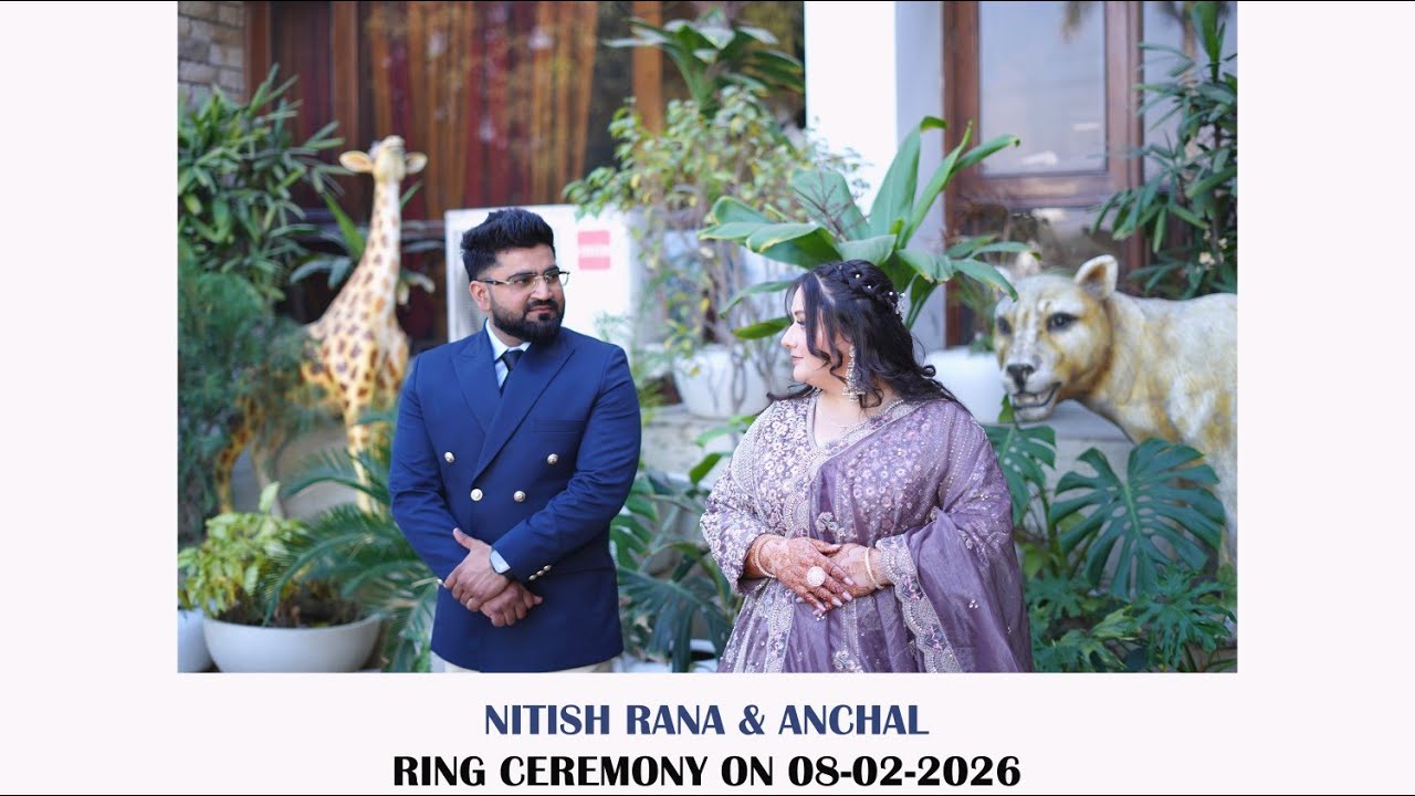 🎬NITISH RANA & ANCHAL || 💍RING CEREMONY || BY - HARDEV STUDIO HOSHIARPUR ||