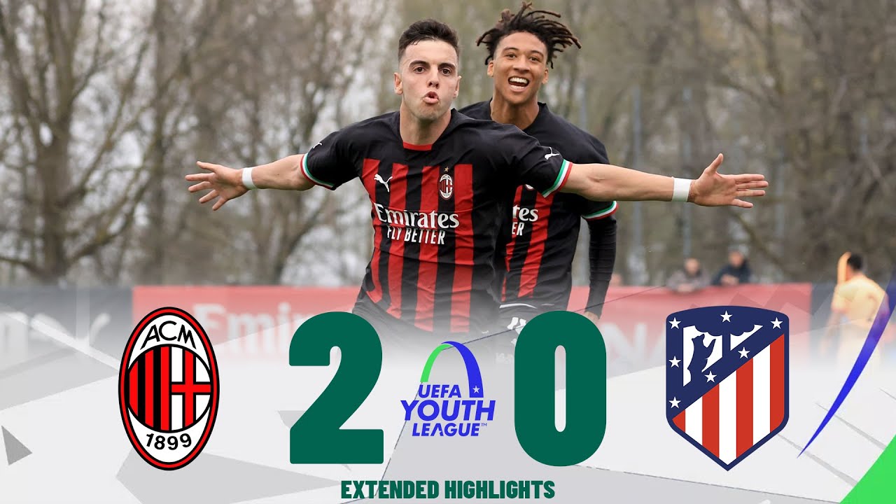 Milan vs Atletico Madrid | Highlights | UEFA Youth League Quarter Final 14-03-2023
