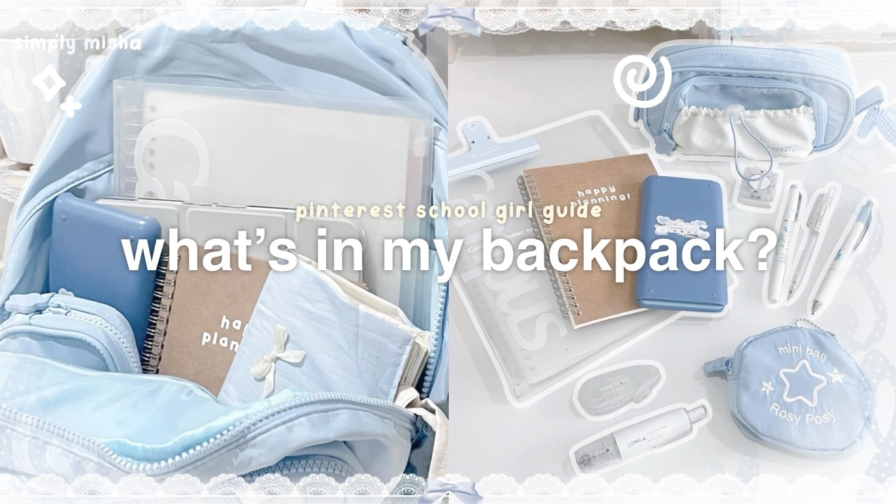 WHAT&rsquo;S IN MY BACKPACK [2025]🐰🗒️ : it girl&mdash; back to school essentials guide (whats in my pencil case)