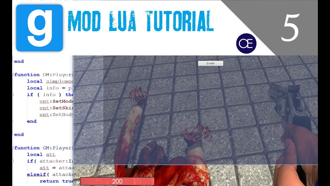 [Gmod] Lua Tutorial 5: Weapons and Viewmodel Hands