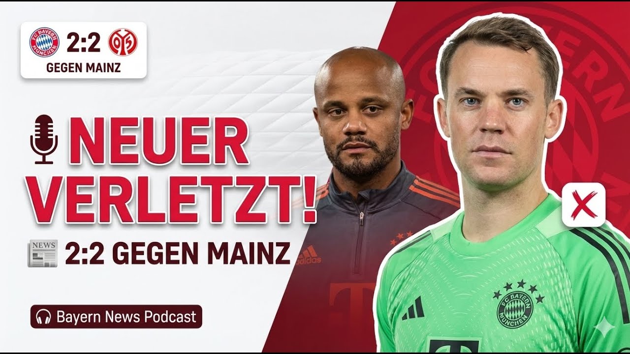 Bayern-News: Neuer-Verletzung & Enttäuschung gegen Mainz (2:2)