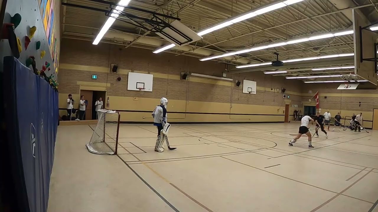 Go Pro - Tuesday night ball hockey - white team end - 10 February 2026