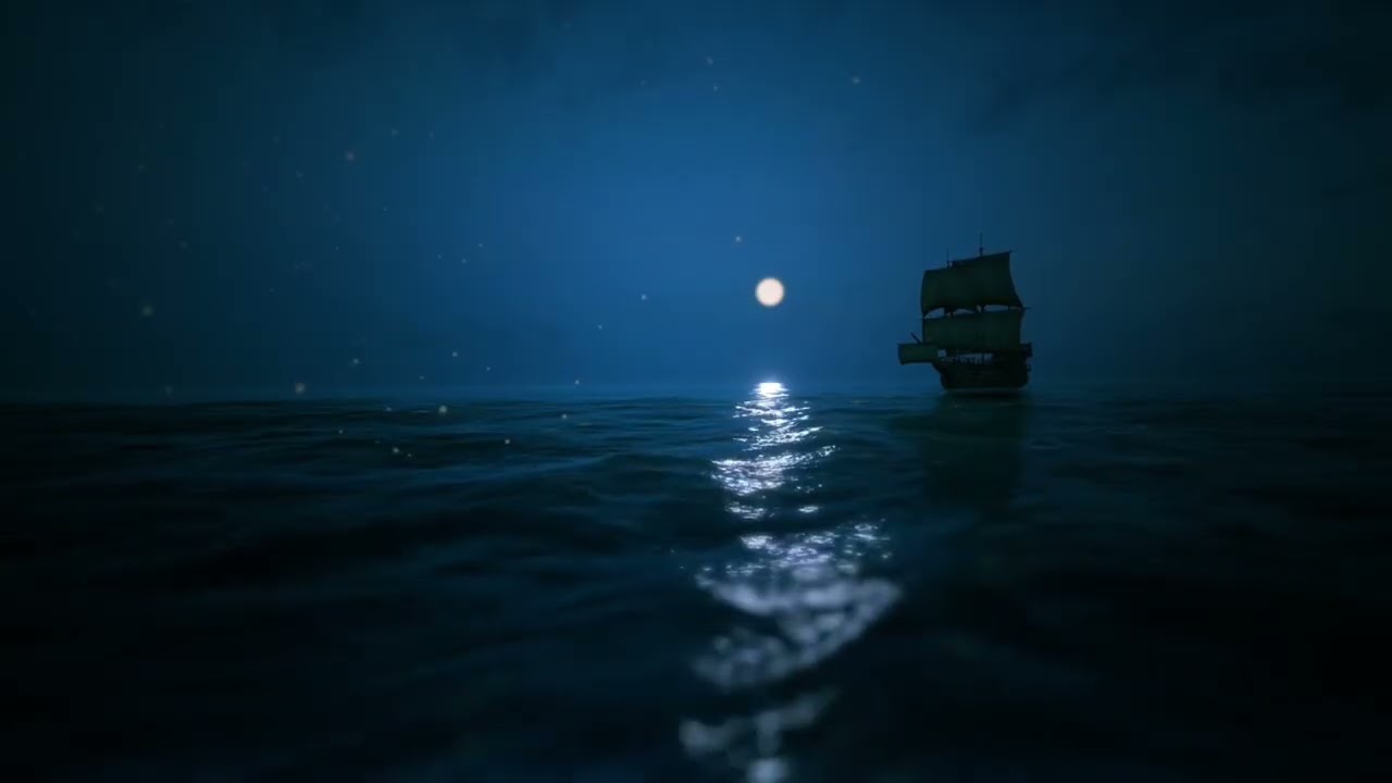 Floating on the Night Sea | Dreamy Ambient Music for Sleep & Focus