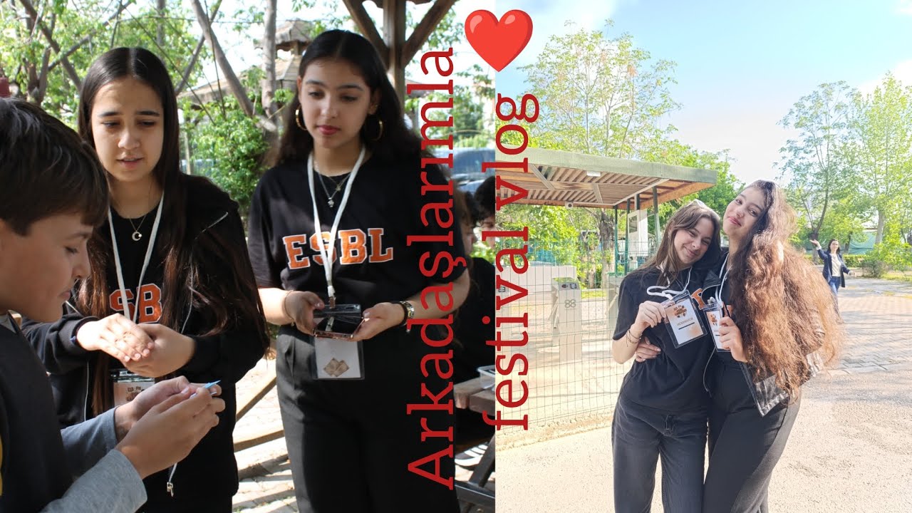 Arkadaşlarımla okulda dil festivali vlogg❤️❤️