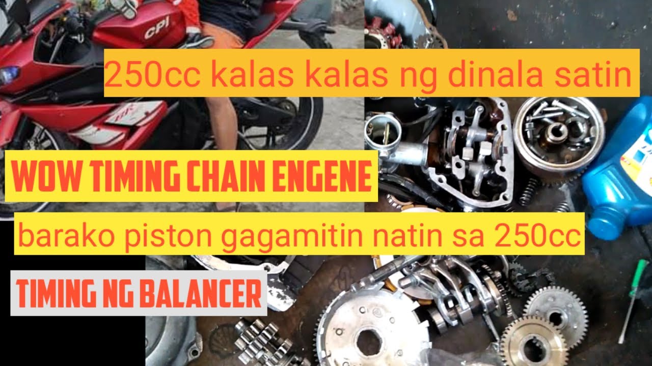 OVERHAULING 250CC CPI KALAS KALAS NA DINALA SAKIN TIMING CHAIN ENGENE