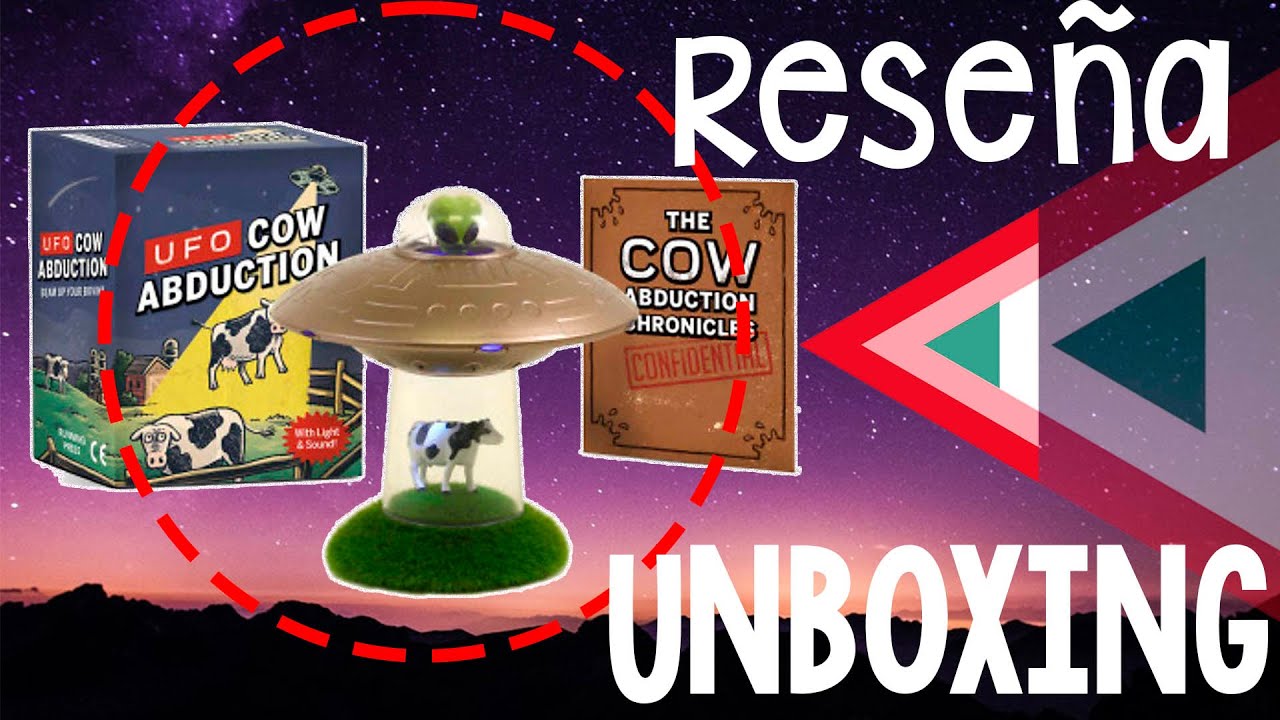 Juguete abducción de vaca por UFO cow abduction unboxing reseña