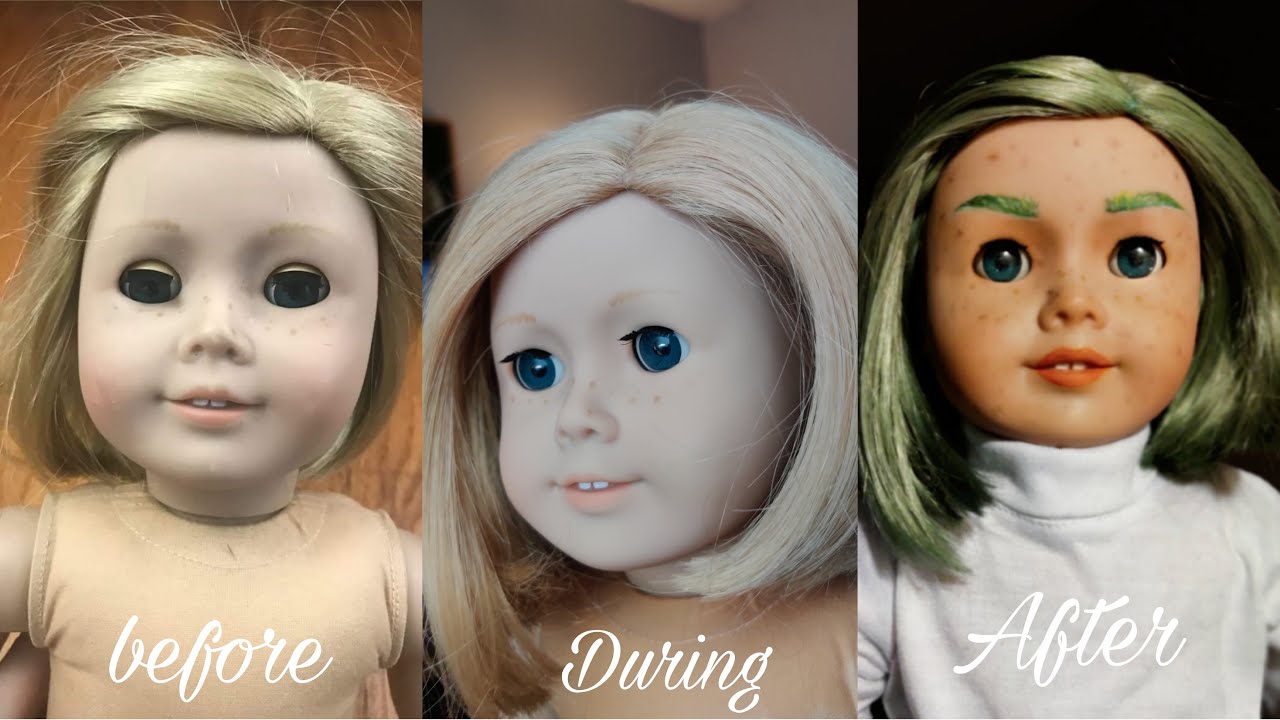 unboxing and Restoring Kit Kittredge American girl doll ~ Laurn's doll repair