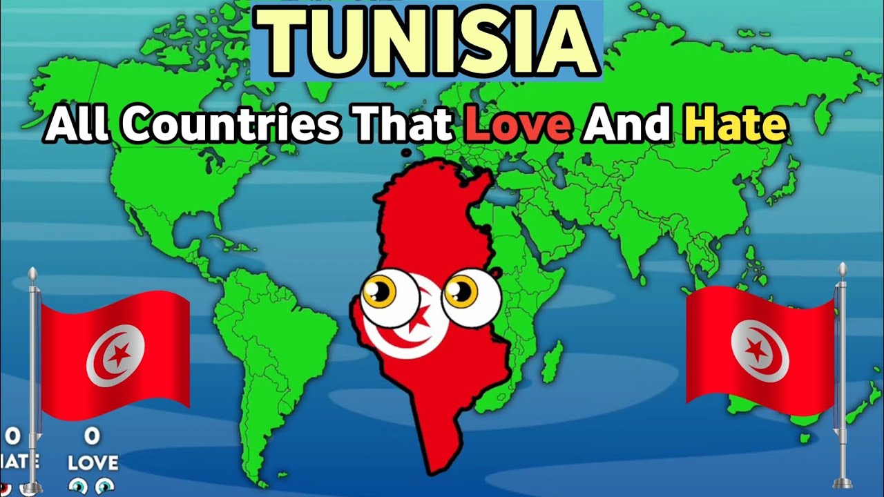 All Countries that love and hate Tunisia 🇹🇳