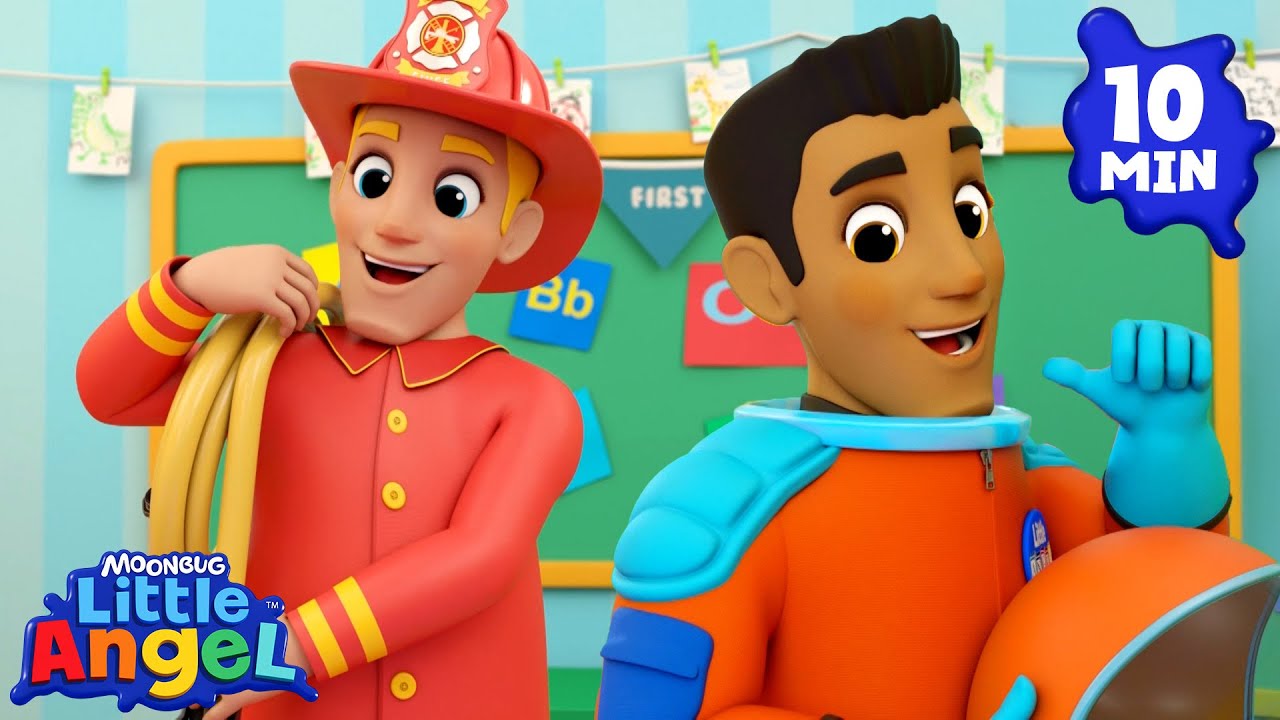 Jobs And Career Song | Little Angel And Friends Kid Songs