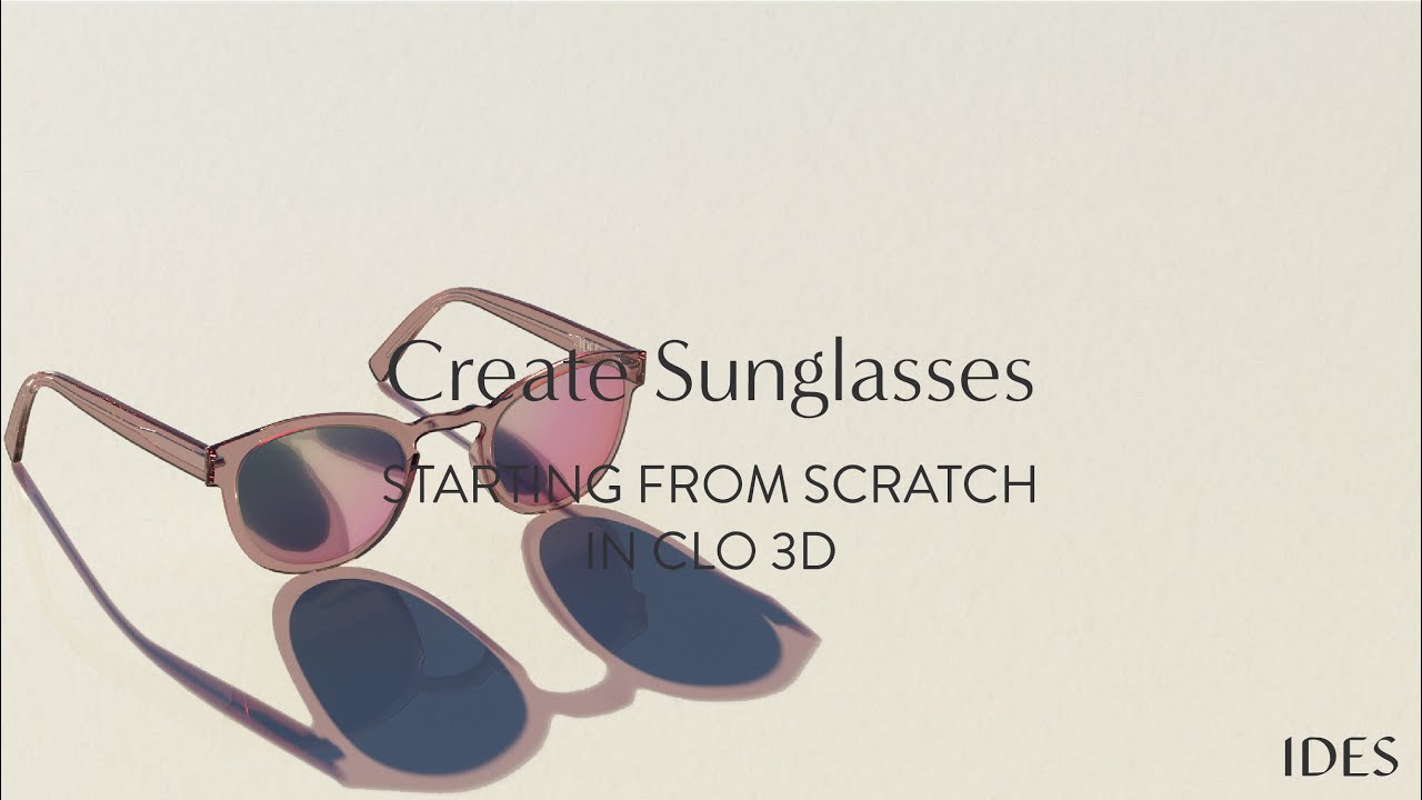 How To Create Realistic Sunglasses, from Scratch In CLO 3D