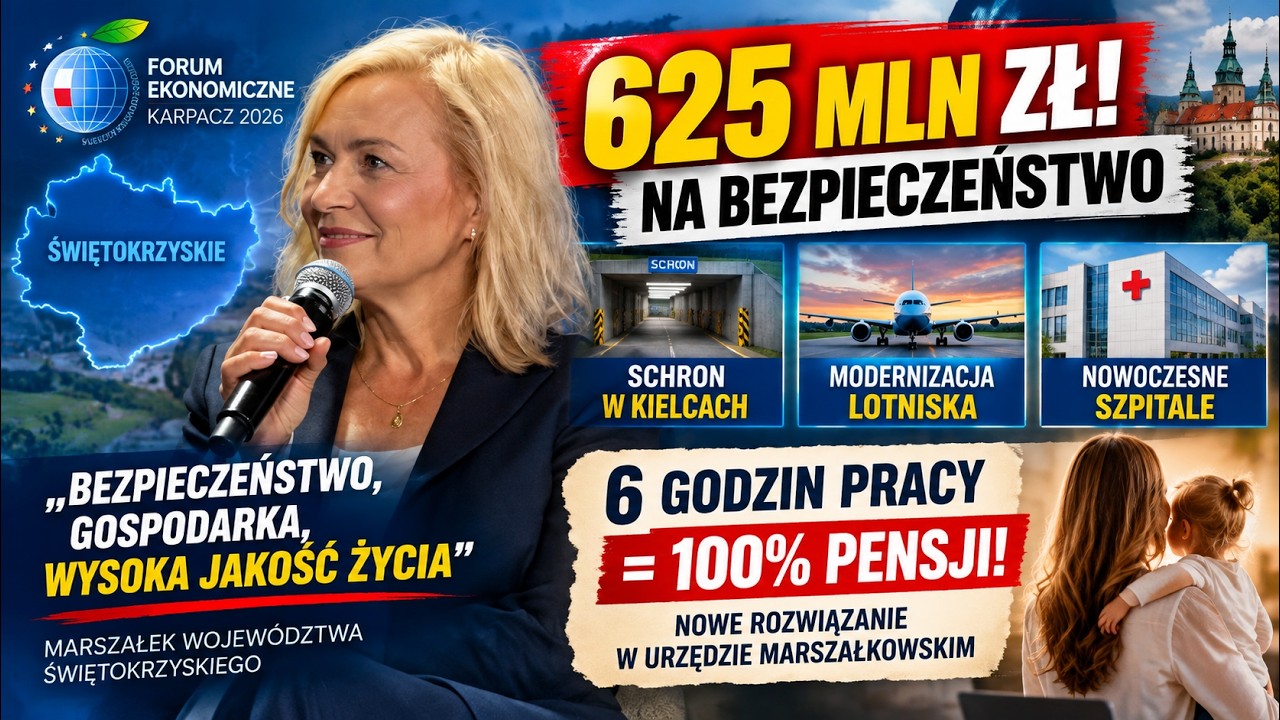 6 godzin pracy za 100% pensji? Świętokrzyskie ma pomysł na kryzys demograficzny