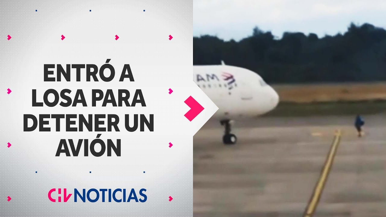 INSÓLITO VIDEO: Ingresó a losa de aeropuerto de Puerto Montt para no perder su vuelo - CHV Noticias