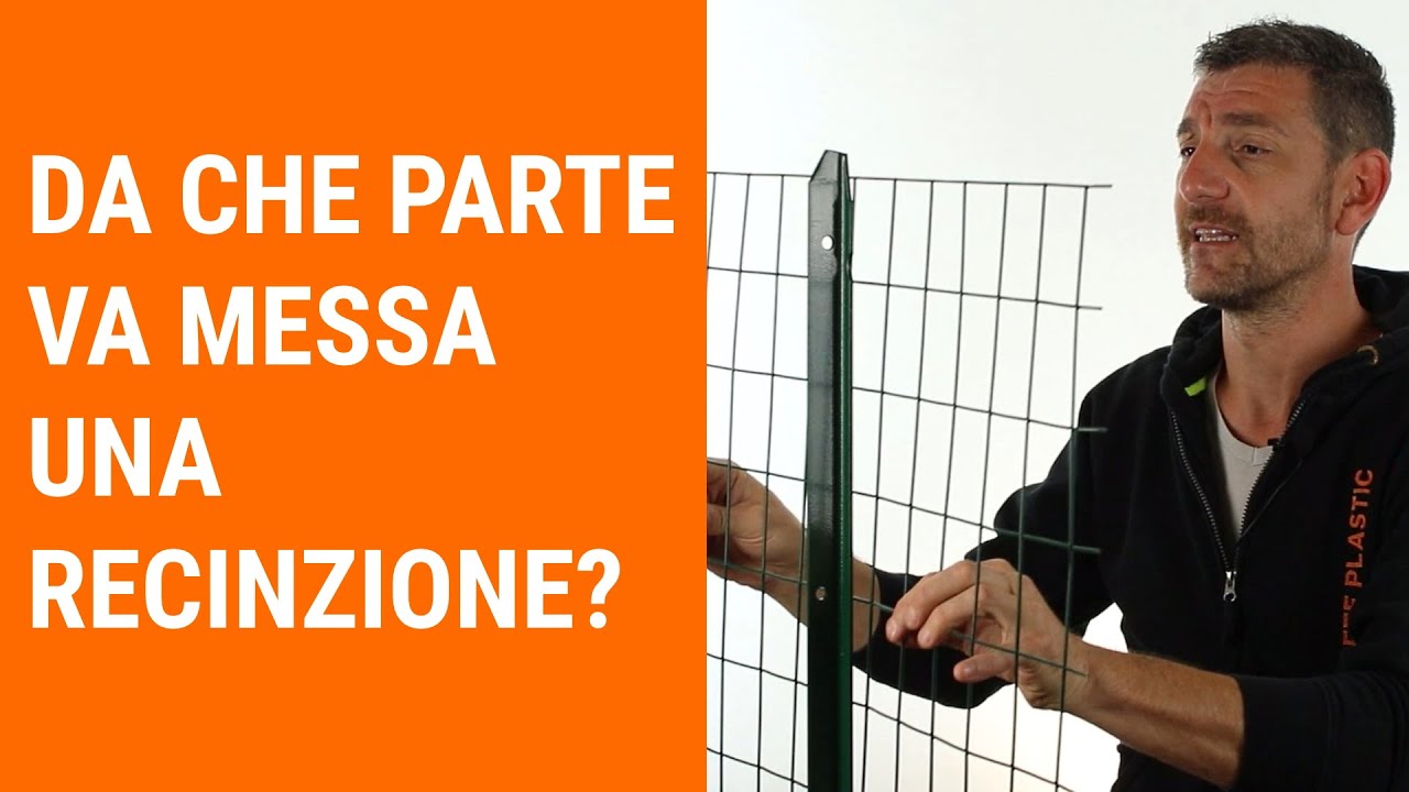 Da che parte va messa una rete da recinzione o un telo ombreggiante?