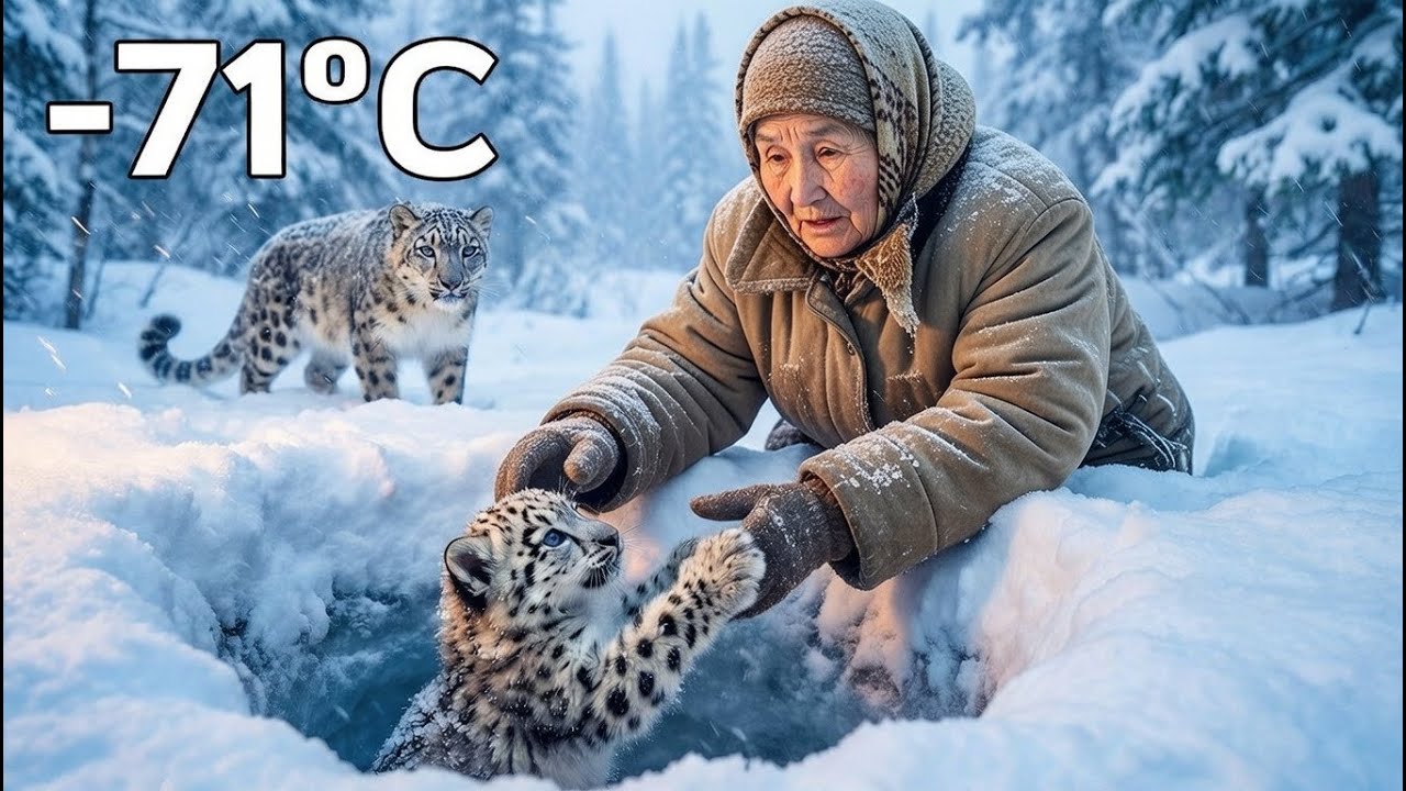 A 75 Year Old Woman Saved a Snow Leopard Cub Trapped in a Frozen Pit - Life Beyond Zero ❄️🐆