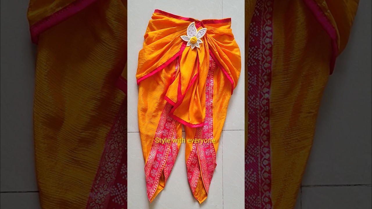 new pattern Krishna dhoti cutting and stitching for kids /TV serial style Krishna dhoti making