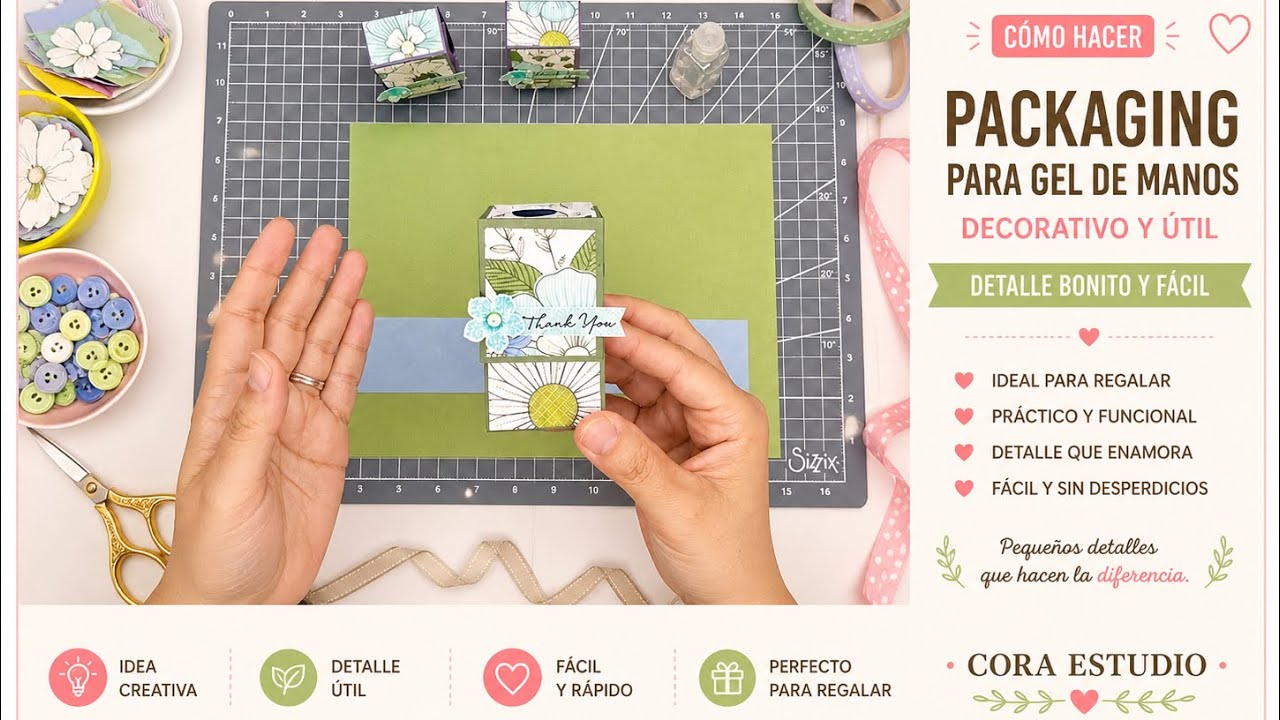 “Cover decorativo para gel antibacterial | Detalle útil y bonito para eventos creativos”