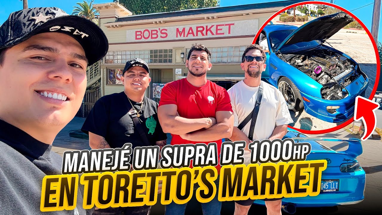 MANEJE UN SUPRA DE 1000hp EN EL TORETTO’S MARKET | ManuelRivera11
