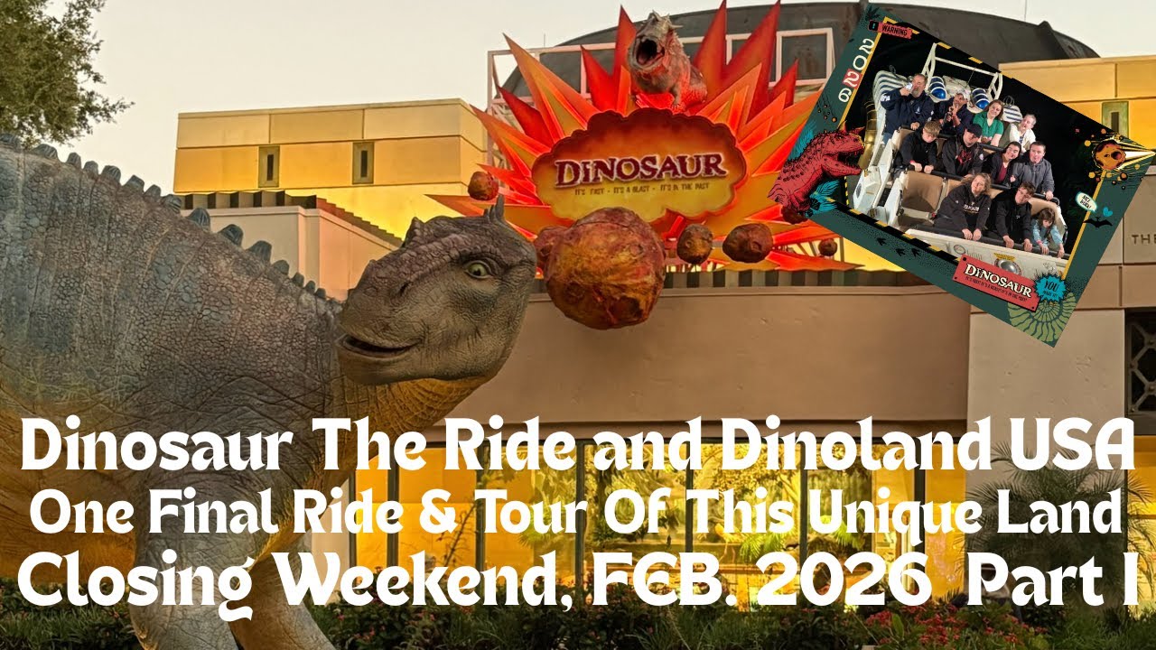 ONE FINAL RIDE ON DINOSAUR THE RIDE & ONE FINAL TOUR OF DINOLAND USA PART I, Full Ride POV