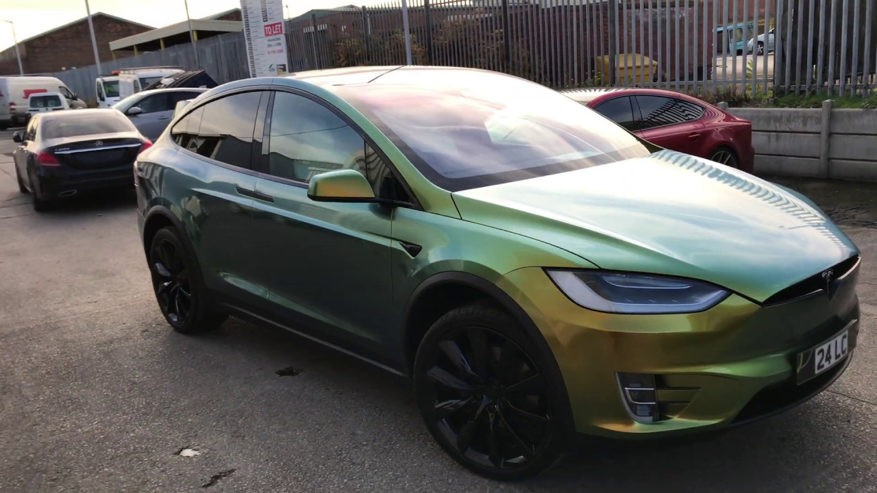 Car Wrapping in Manchester - Tesla Model X Full Car Wrap