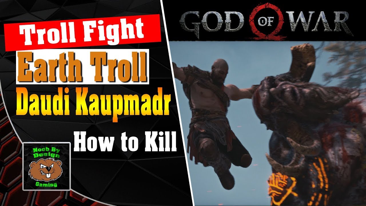 God of War - Troll Fight Guides - How to kill Daudi Kaupmadr (First Troll)