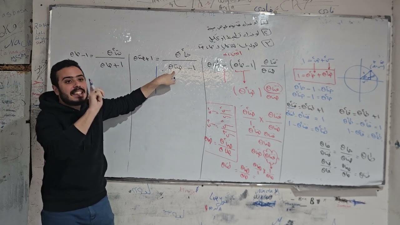 حساب مثلثات : المتطابقات المثلثية 