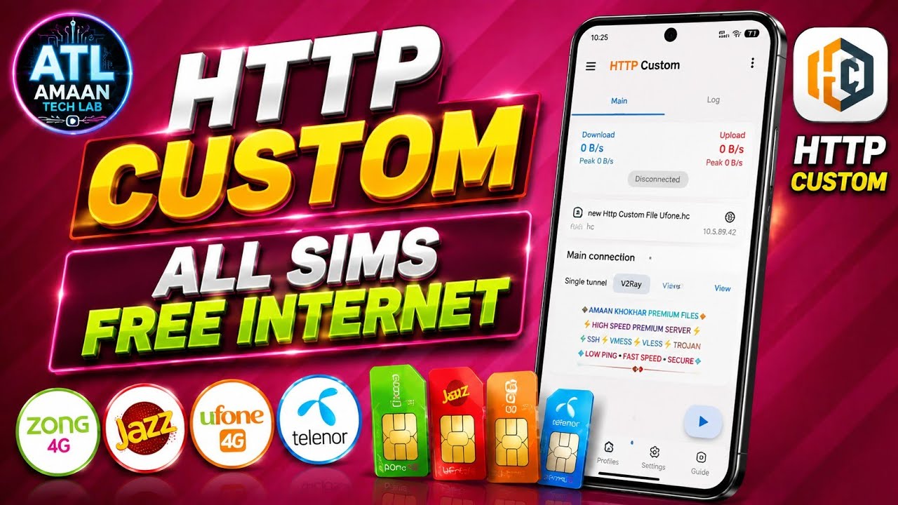 Create OpenVPN Config File in HTTP Custom | Zong, Jazz, Ufone & Telenor Free Internet | 2026 Latest