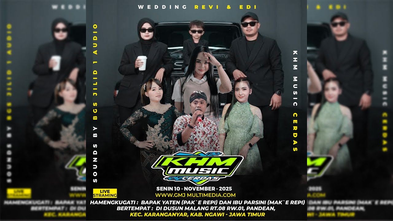 🔴Live KHM MUSIC || Wedding Revi & Edi  || BGS Audio Jilid 1 || GMJ Multimedia