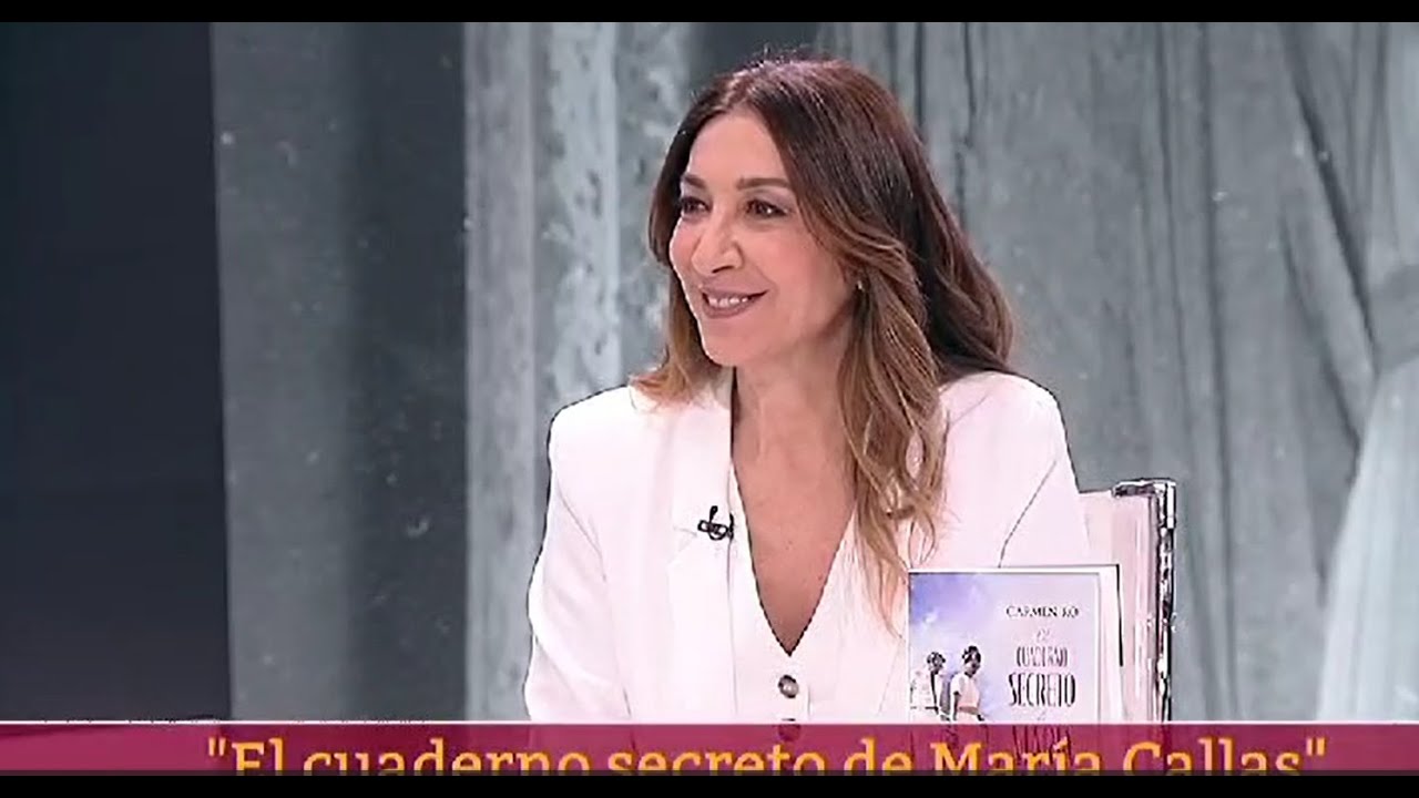 Entrevista a Carmen Ro, autora de 'El cuaderno secreto de Maria Callas', en el Canal 24 Horas.