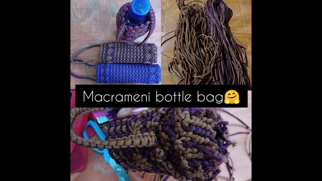 Macrame buduniko maikai bottle bag sika##@
