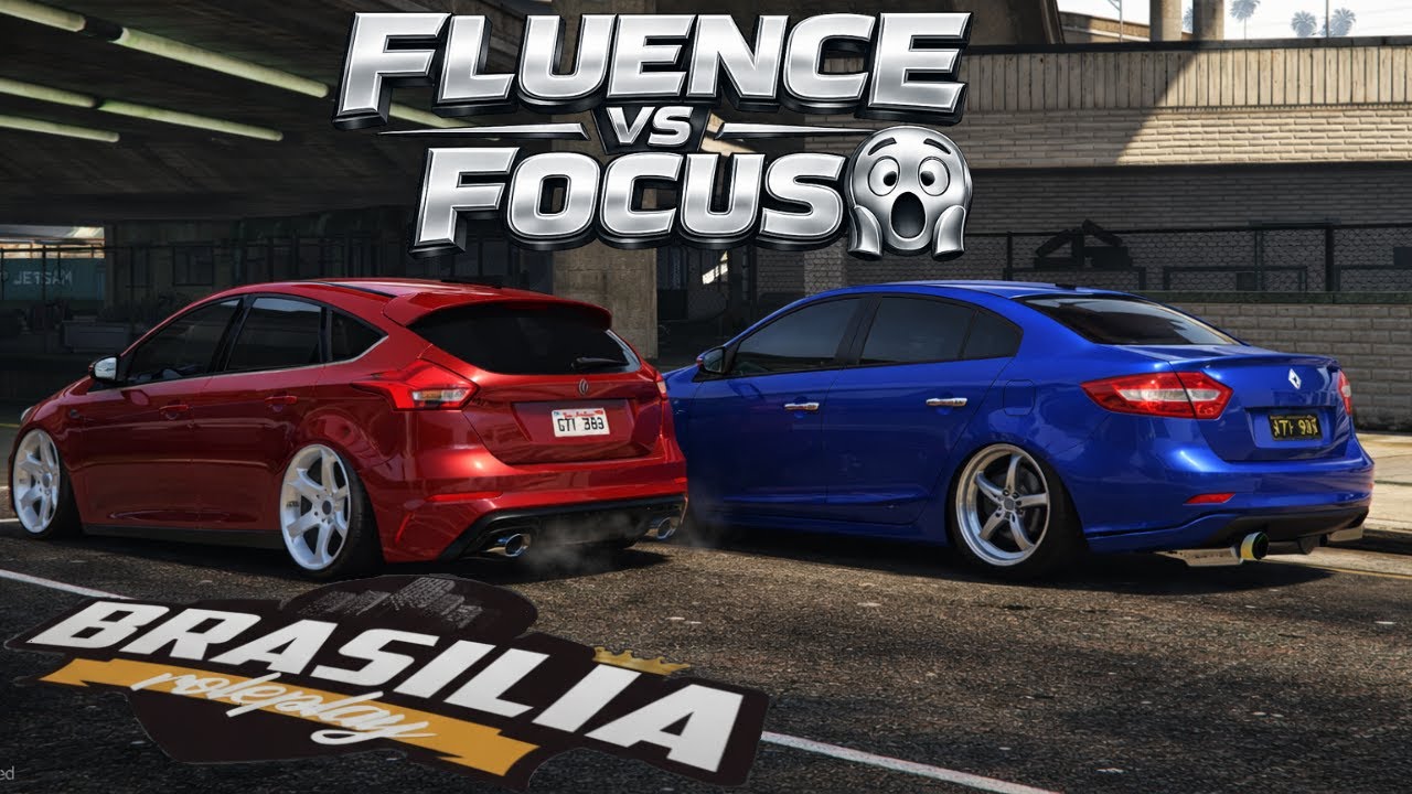 👉 FLUENCE GT vs FORD FOCUS 😱 AJUSTEI O STANCE E DEU RACHA! NO GTA 5 | Brasília RP Ep.9