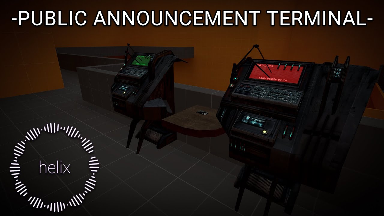 Public Announcement Terminal Showcase ( Garry's Mod | Helix RP )