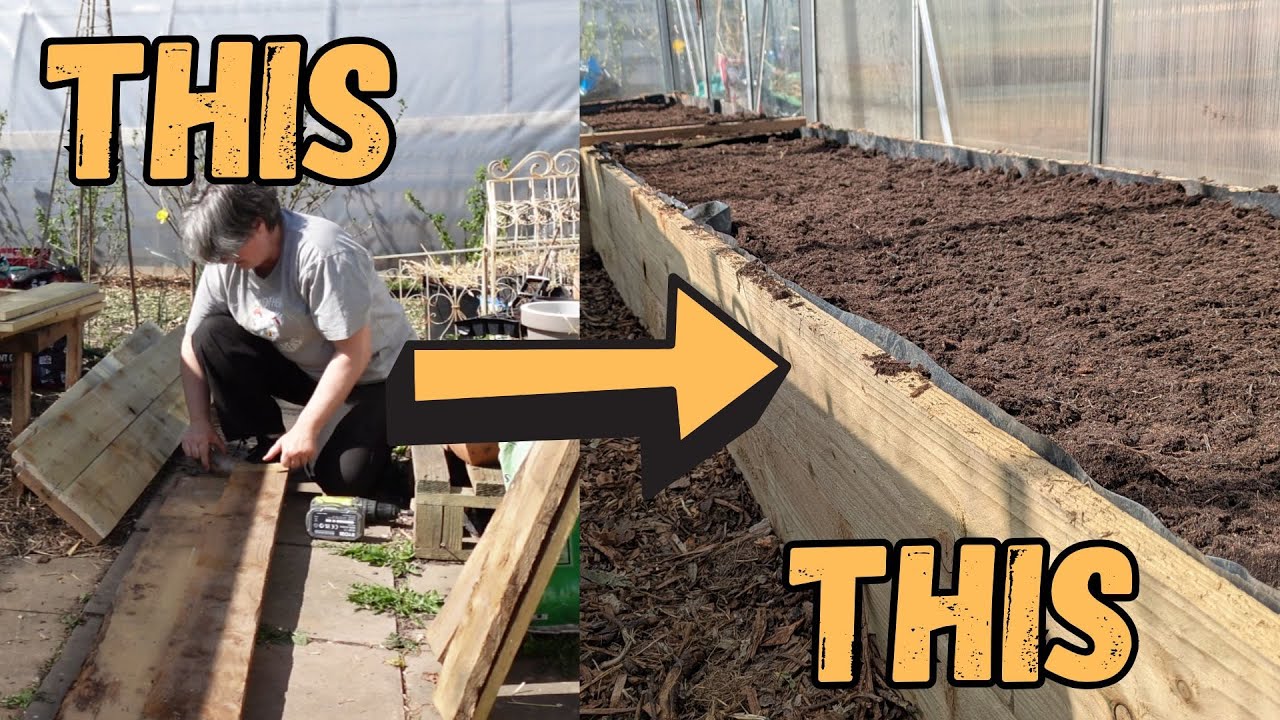 Building And Filling New Raised Beds Cheap And Recycled. Easy DIY