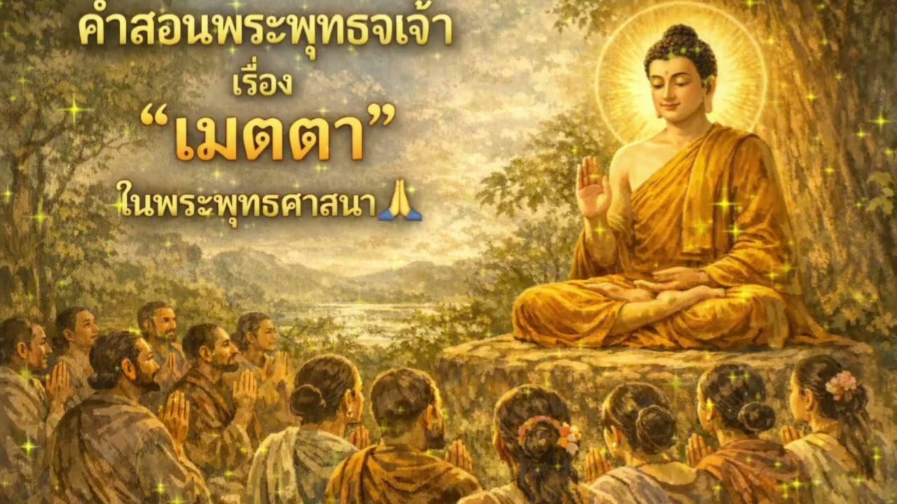 🙏คำสอนพระพุทธเจ้า🙏 |เรื่อง “เมตตา”  วิธีฝึกใจให้สงบและพ้นทุกข์