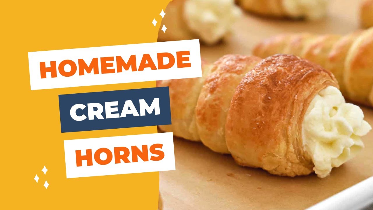 Homemade Cream Horns