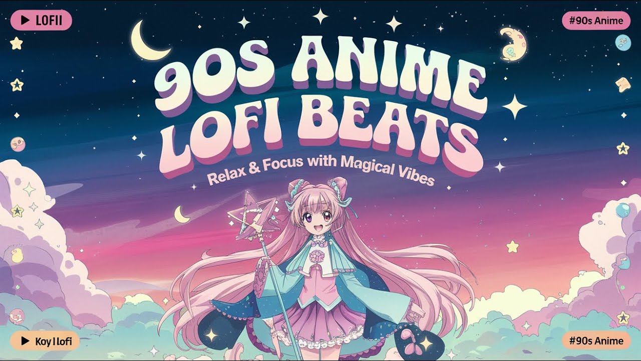 90s Magical Girl Anime Lofi Beats | Relax and focus with Cardcaptor and Sailor vibes　作業用BGM　Lo-fi　集中