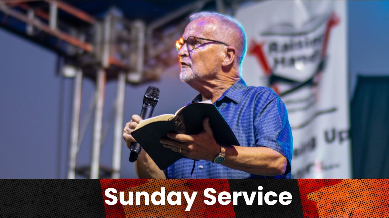 Pr. Steve Ernest preaches during Sunday service at Victoria Baptist Church