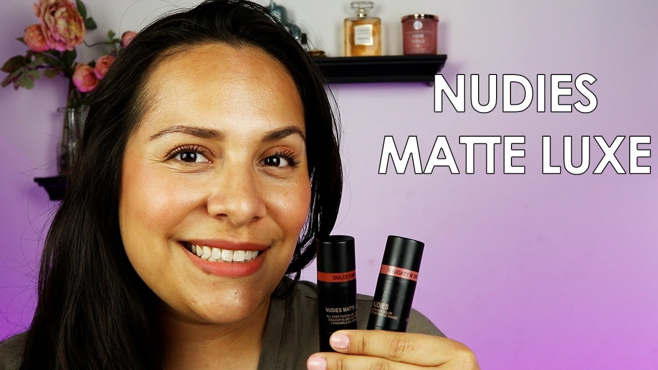 New NudeStix Matte Luxe Blush - Nudies Matte -Comparison to Original
