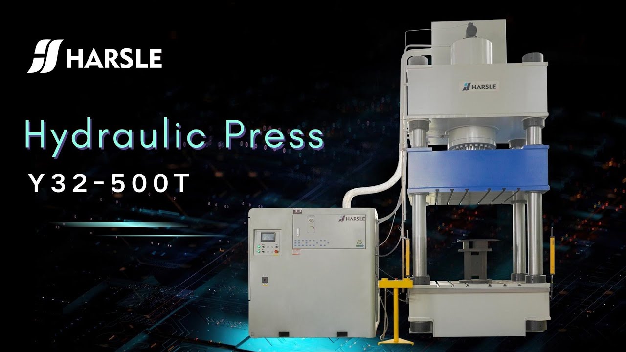 HARSLE Y32-500T Servo Hydraulic Press Machine / Metal Stamping