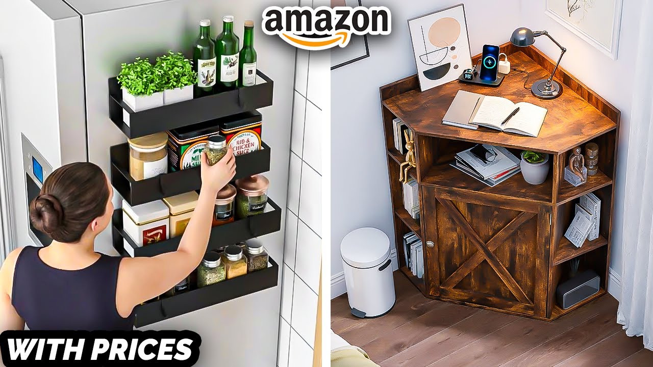 25 New AMAZON FINDS for TINY Apartments | Smart Space Saving Furniture Ideas [With Prices]