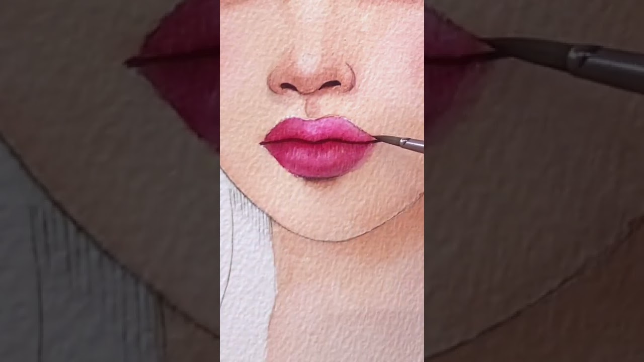 part 2 watercolor girl painting EASY