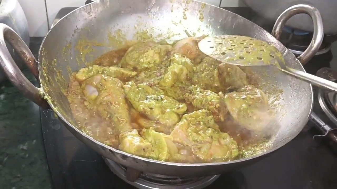 Hara dhaniya Hari mirch ka chicken easy tarike se ban jane wala hara dhaniya ka chicken 