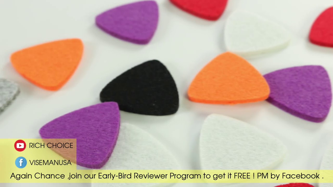 24 Pack Felt Picks-Stylish Cute Assorted Ukulele Pick for Ukulele Guitar/Bass