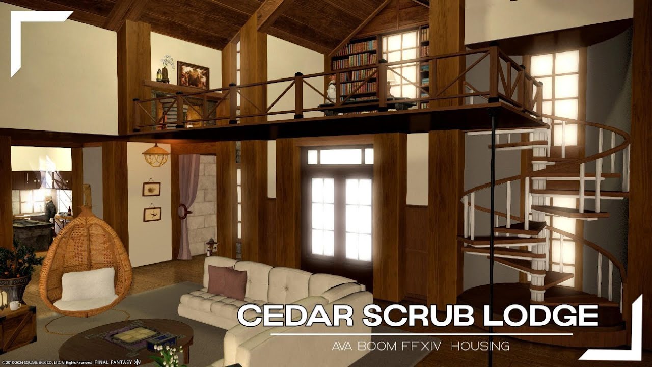 Cedar Scrub Lodge: FFXIV Housing Walkthrough [L]