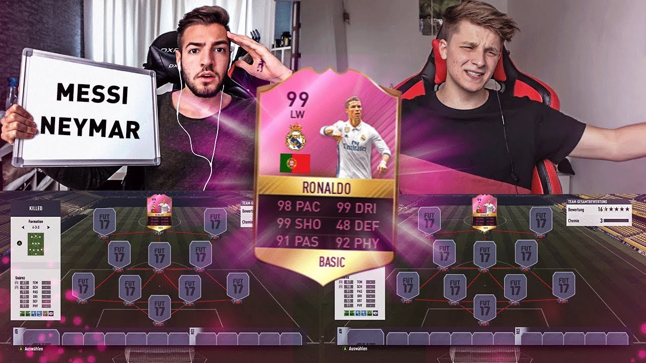FIFA 17: RONALDO vs MESSI SUPER CUP SQUAD BUILDER SHOWDOWN 😈😱 vs FIFAGAMING 🔥