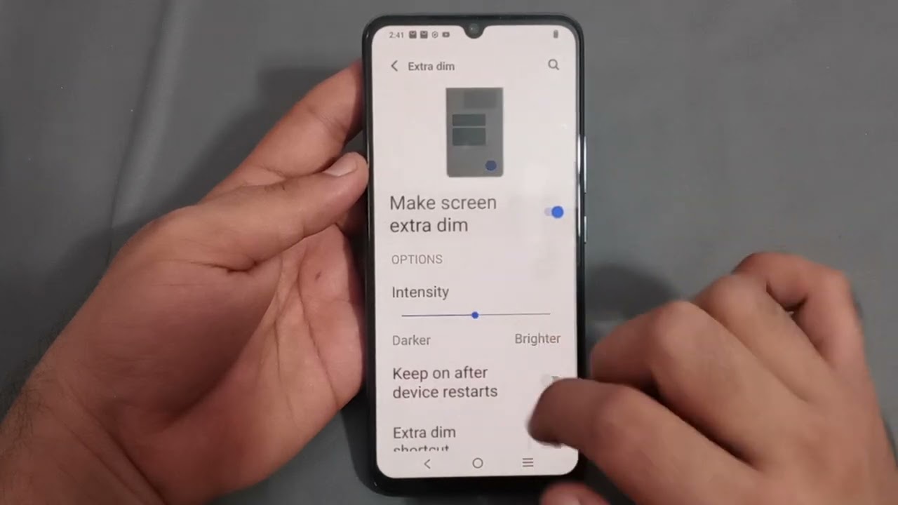 Vivo y75 mein extra dim use Karen, how to use extra dim in Vivo mobile