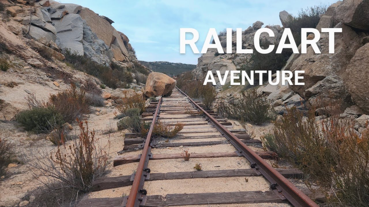 RAILCART  on the Carrizo Gorge Railroad