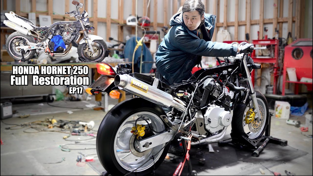 Мотоцикл Honda Hornet 250 Полная реставрация 17 |Выполнено, за исключением кузова.