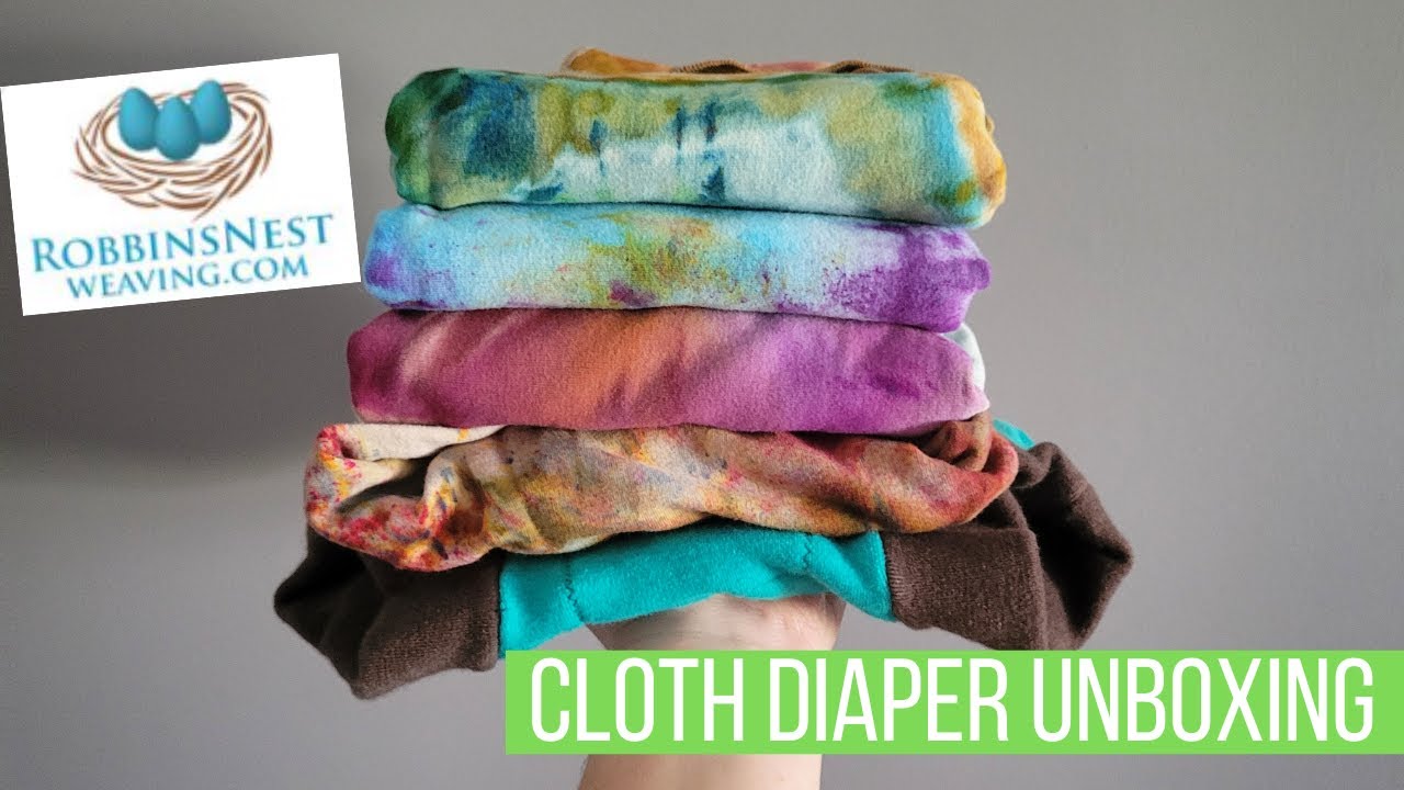Robbins Nest Weaving Cloth Diaper Unboxing | Preflats, Stretchy Flat, + Wool Soaker