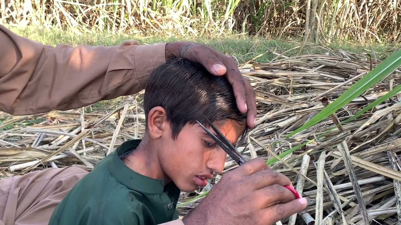 ASMR Cute Kid Fast hair cutting with ZAZA machine and Old Barber [ASMR ABi]