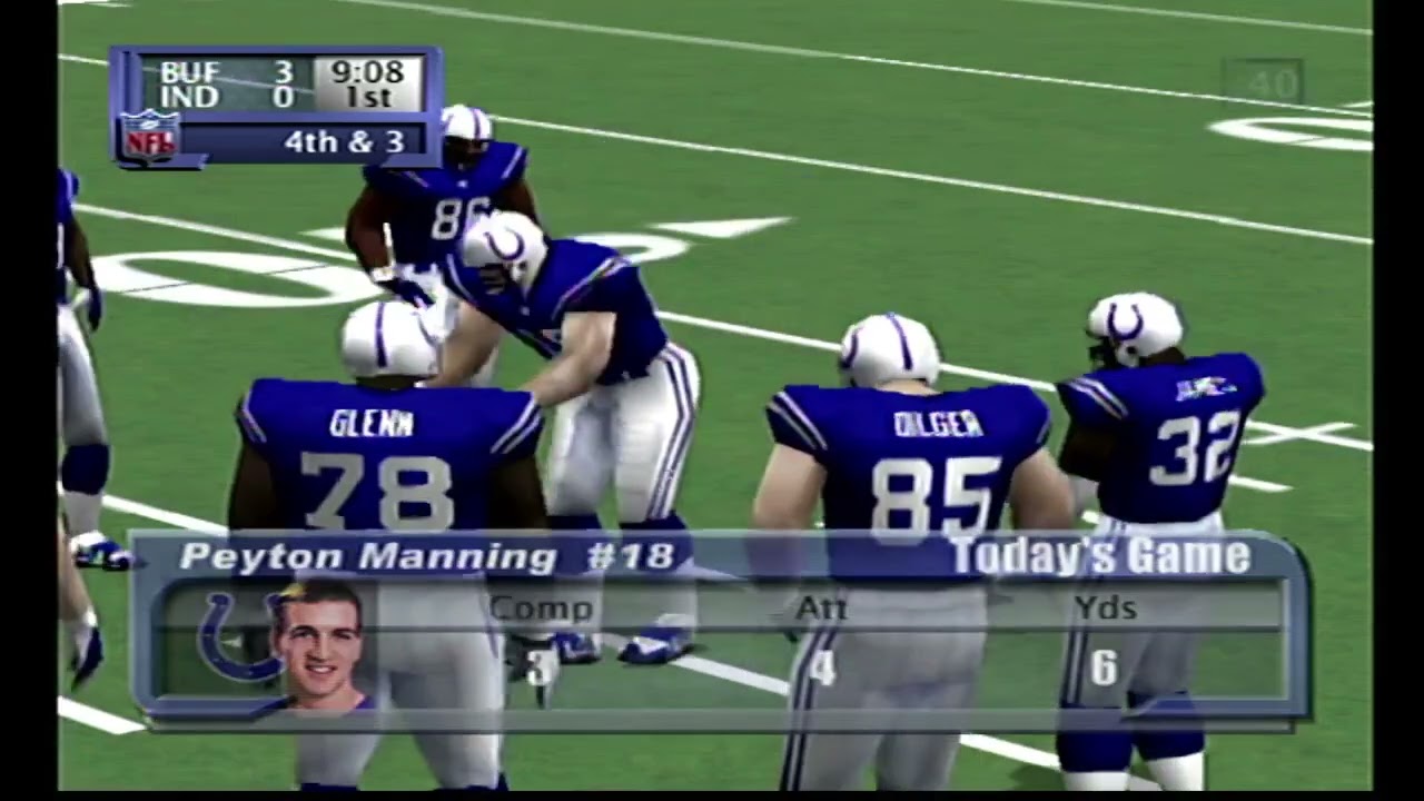 NFL 2K1 Colts vs Bills